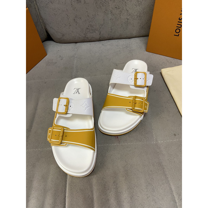 l**is V*t*n trainer mule white & orange