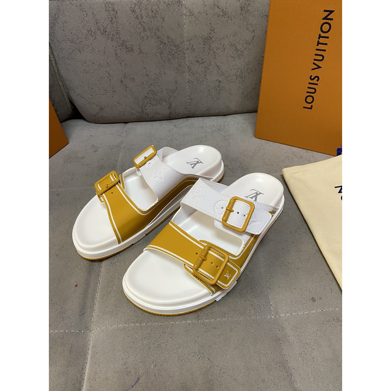l**is V*t*n trainer mule white & orange
