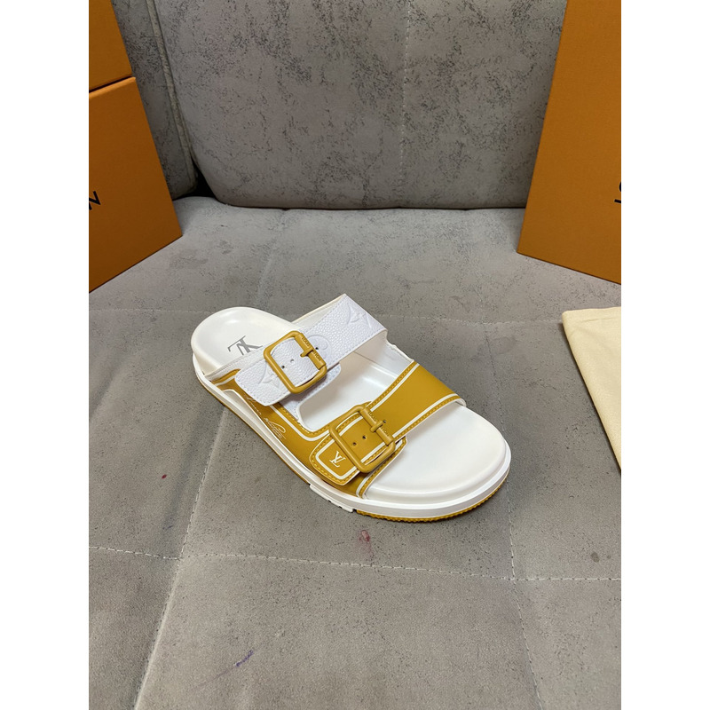 l**is V*t*n trainer mule white & orange