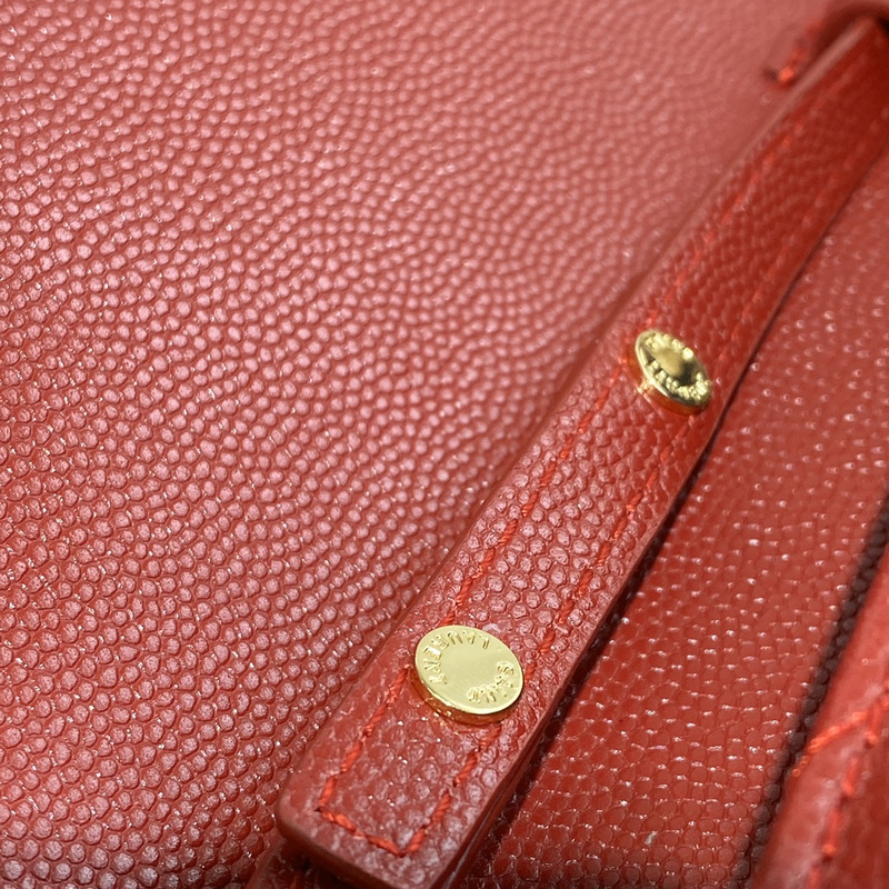 Saint Laurent Monogram Envelope Bag Red