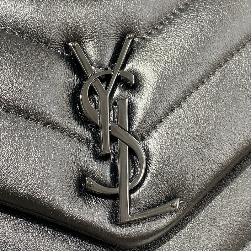 Saint Laurent Toy LouLou Shoulder Bag in Black