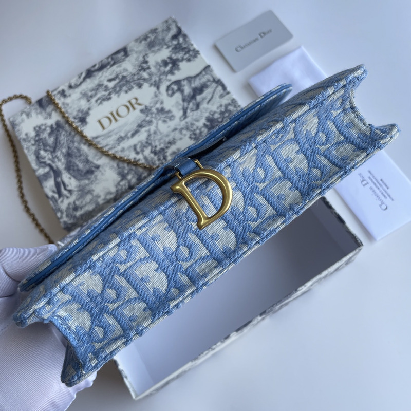 D*or trotter saddle shoulder bag blue