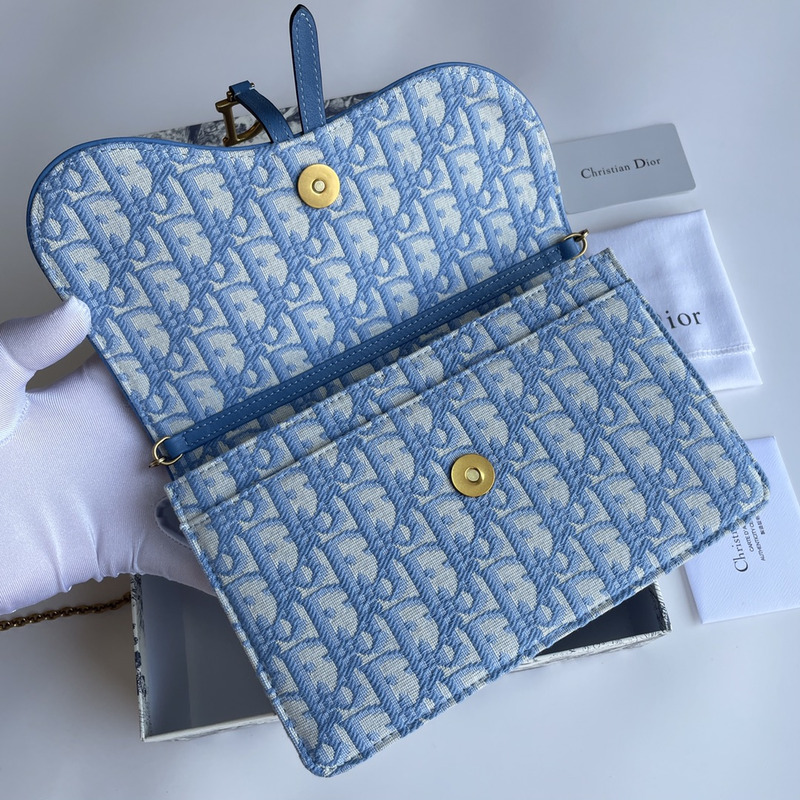 D*or trotter saddle shoulder bag blue