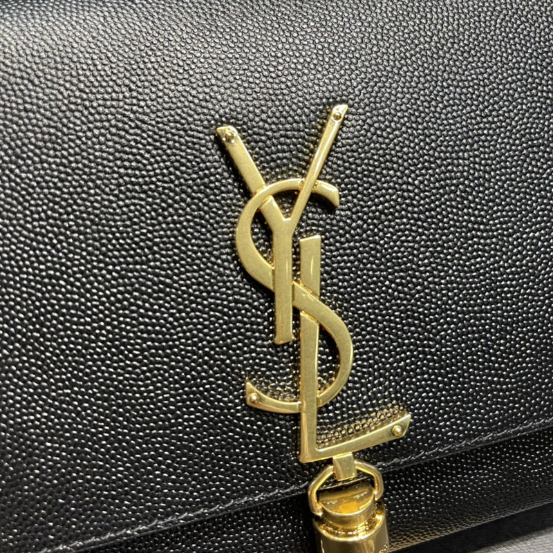 Saint Laurent Kate Shoulder Bag Black