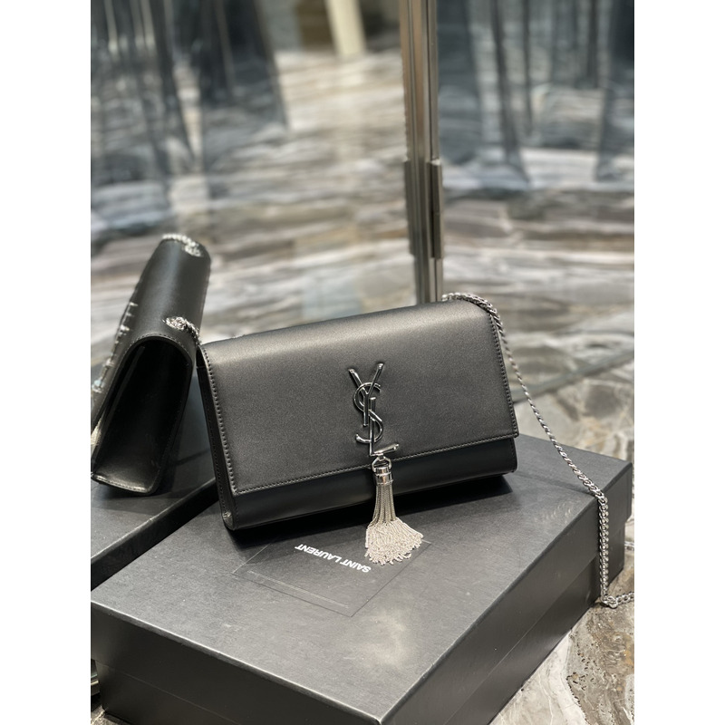 Saint Laurent Kate Shoulder Bag Black
