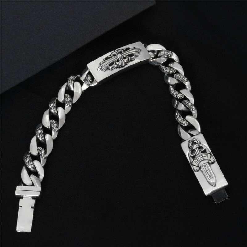 Ch*0me heart chain bracelets id bracelet bracelets