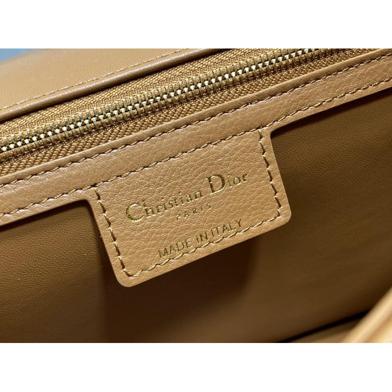 D*or caro bag beige soft calfskin brown