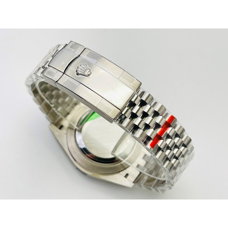 rolex stainless steel grey dial Di*m*nds inside 41mm