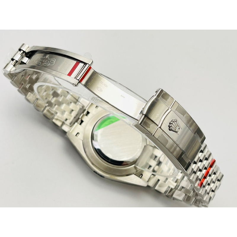 rolex stainless steel grey dial Di*m*nds inside 41mm