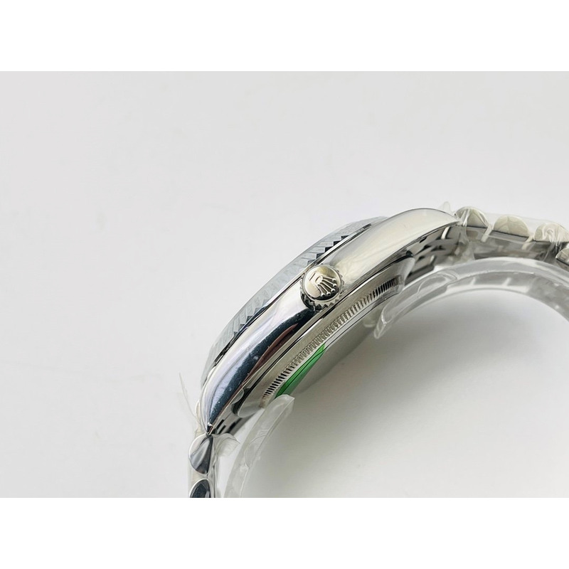 rolex stainless steel grey dial Di*m*nds inside 41mm