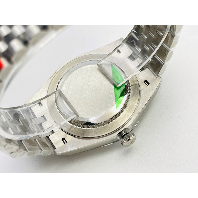 rolex stainless steel grey dial Di*m*nds inside 41mm