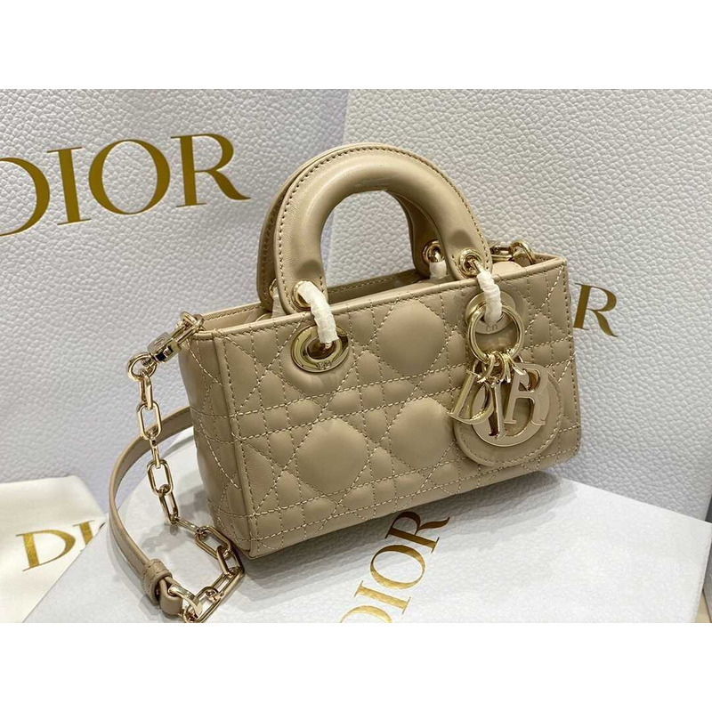 D*or micro lady d-joy bag milk tea color