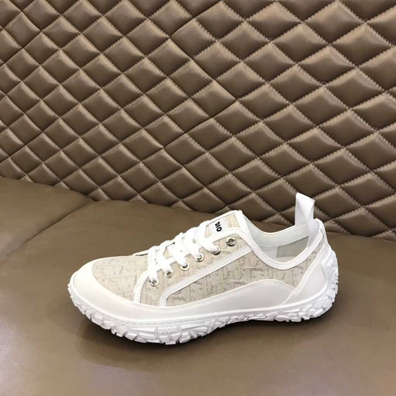 D*or D*orizon derby shoe white D*or oblique jacquard and rubber