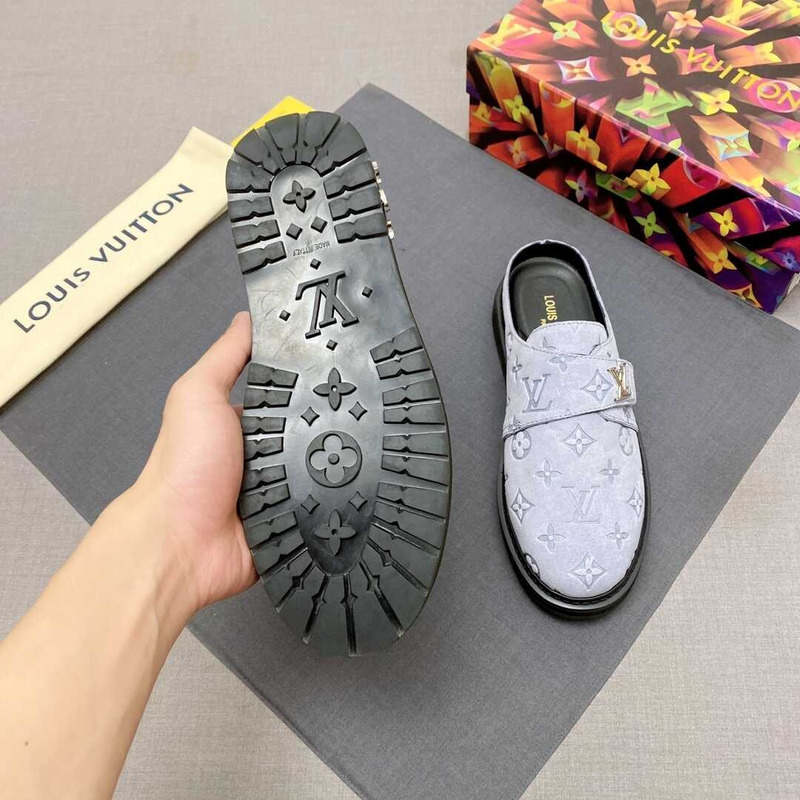 l**is V*t*n new monogram mules in white