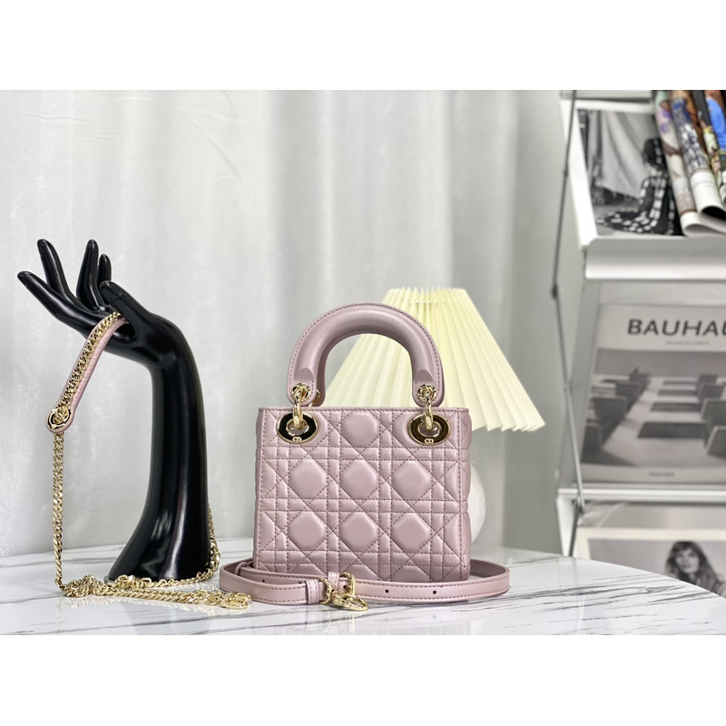 lady D*or lotus pink lamb bag