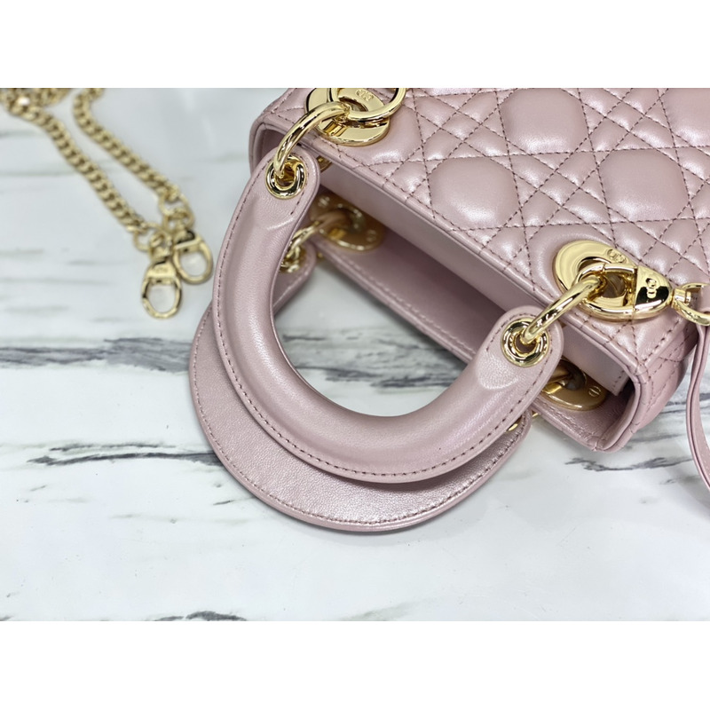lady D*or lotus pink lamb bag