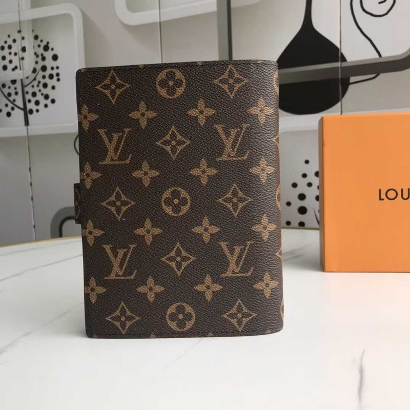 l**is V*t*n agenda cover mm ring monogram brown
