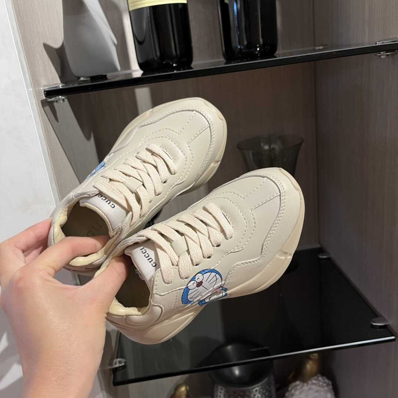 G*u*i x doraemon kids sneakers white
