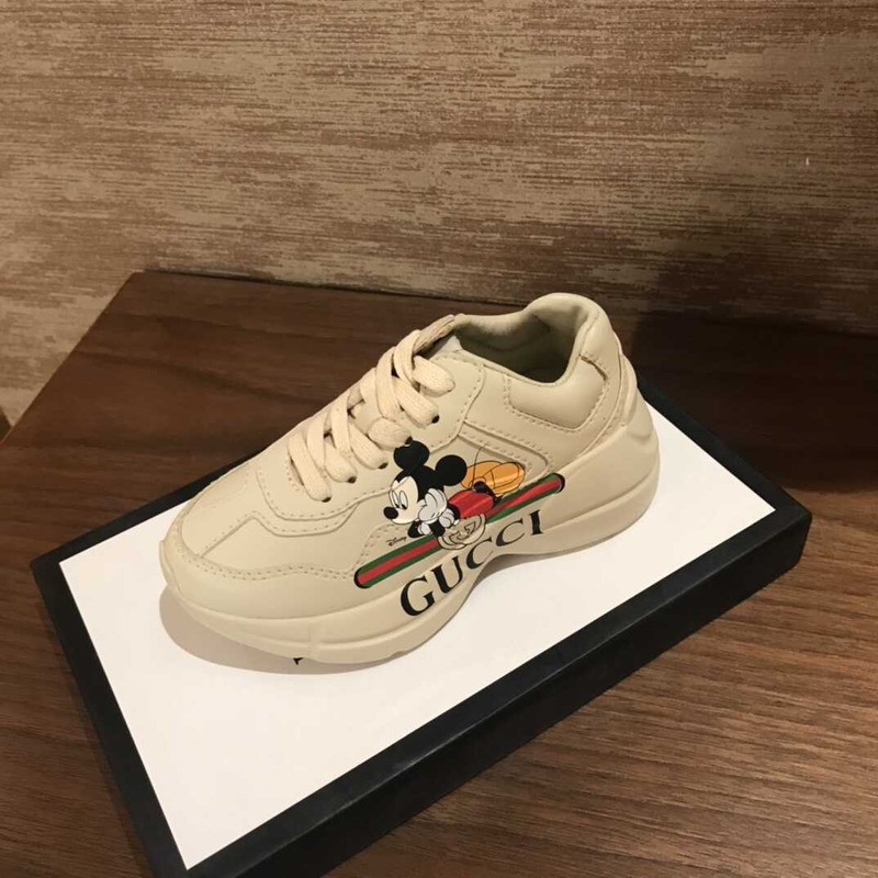G*u*i logo x disney kids sneakers