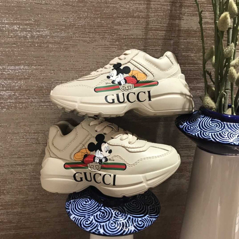 G*u*i logo x disney kids sneakers