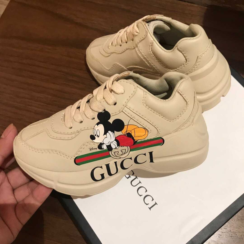 G*u*i logo x disney kids sneakers