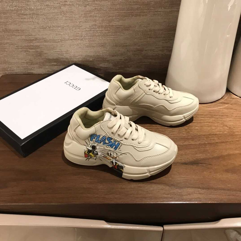 G*u*i rhyton x disney donald duck kids sneakers