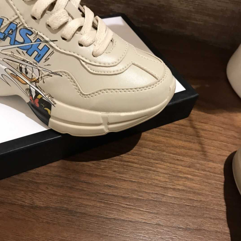 G*u*i rhyton x disney donald duck kids sneakers