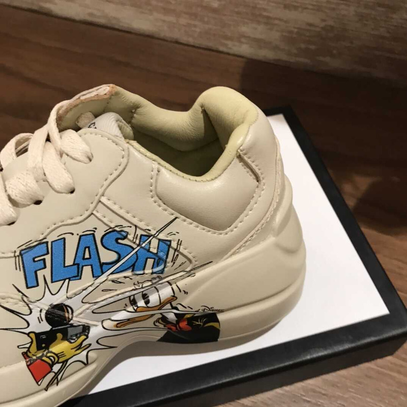 G*u*i rhyton x disney donald duck kids sneakers