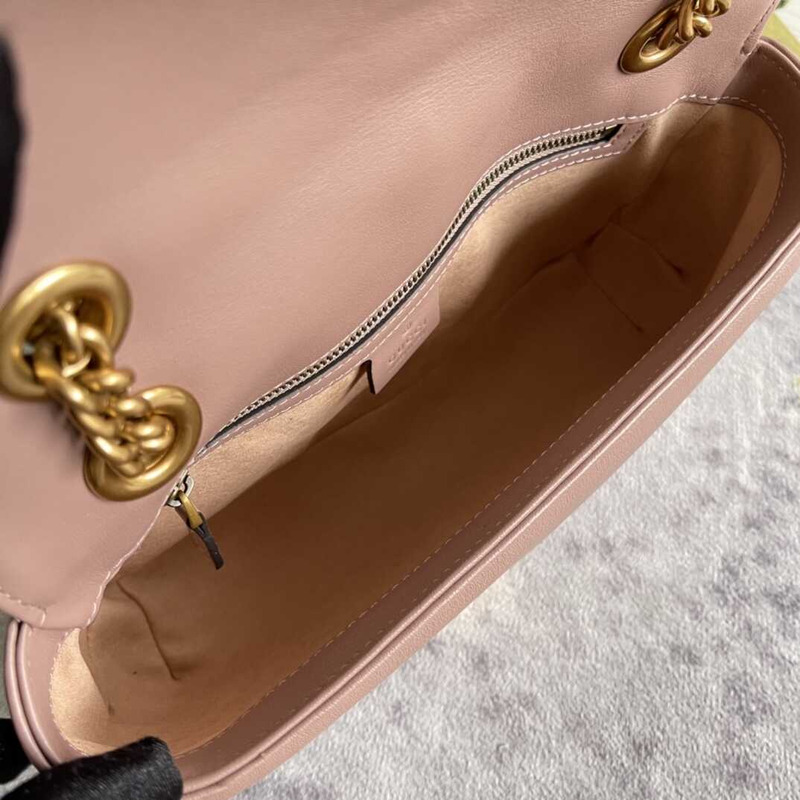 GG Marmont Small Shoulder Bag Nude Pink