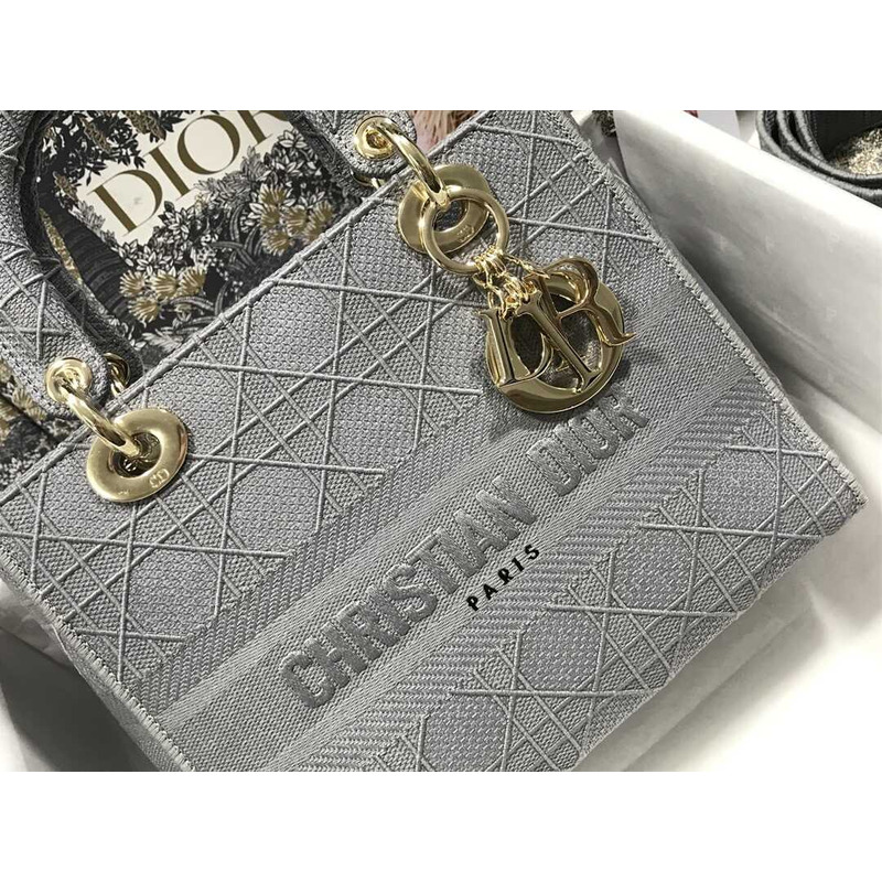 D*or lady d-lite tote bag grey