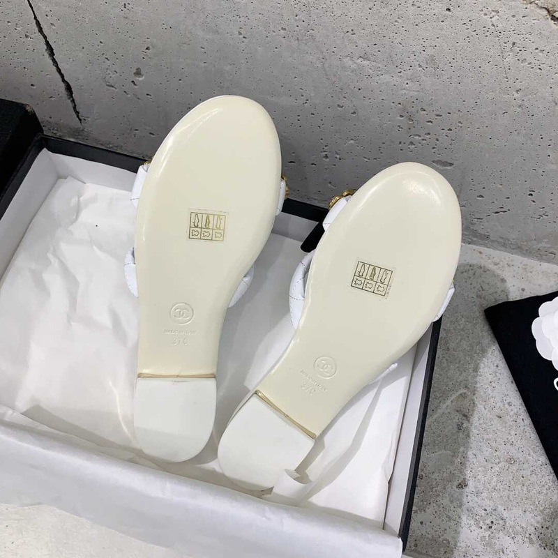 Ch*el casual style party style office style elegant style mules white