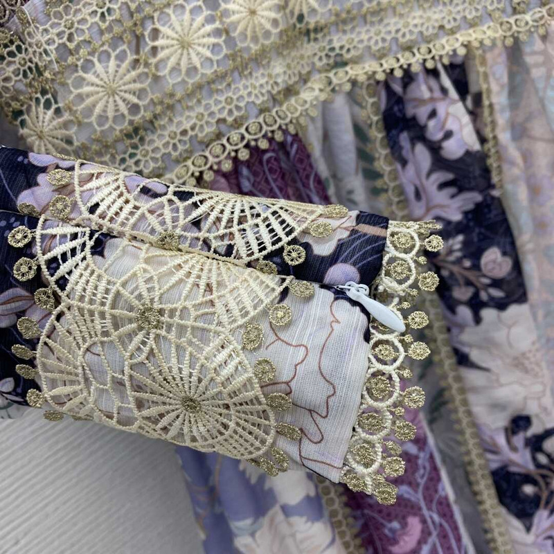 Zimmermann Celestial Silk Minidress Floral