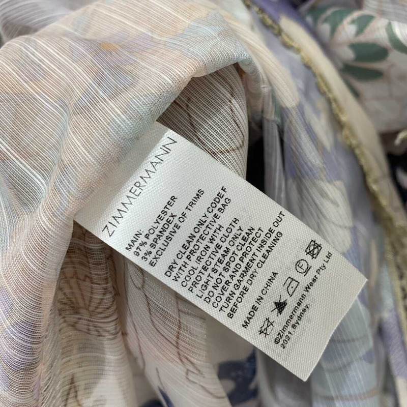 Zimmermann Celestial Silk Minidress Floral