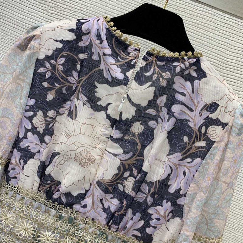 Zimmermann Celestial Silk Minidress Floral