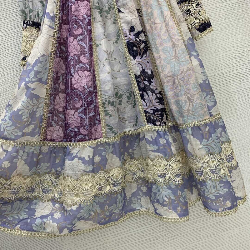 Zimmermann Celestial Silk Minidress Floral