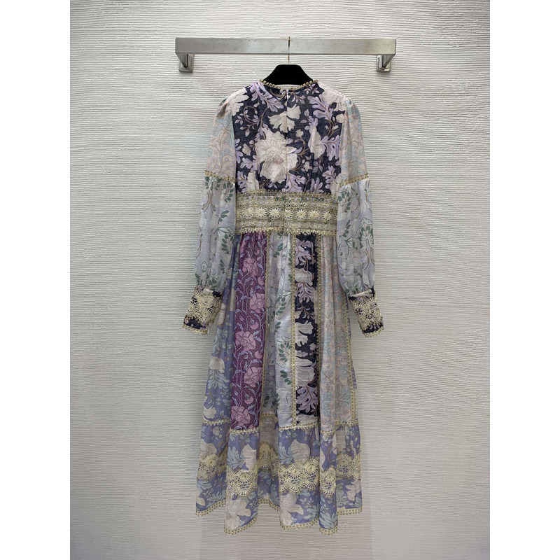 Zimmermann Celestial Silk Minidress Floral