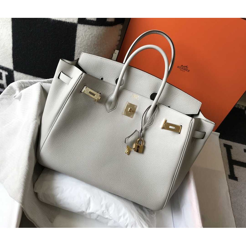H**mes birkin togo 35 gris tourterelle gray