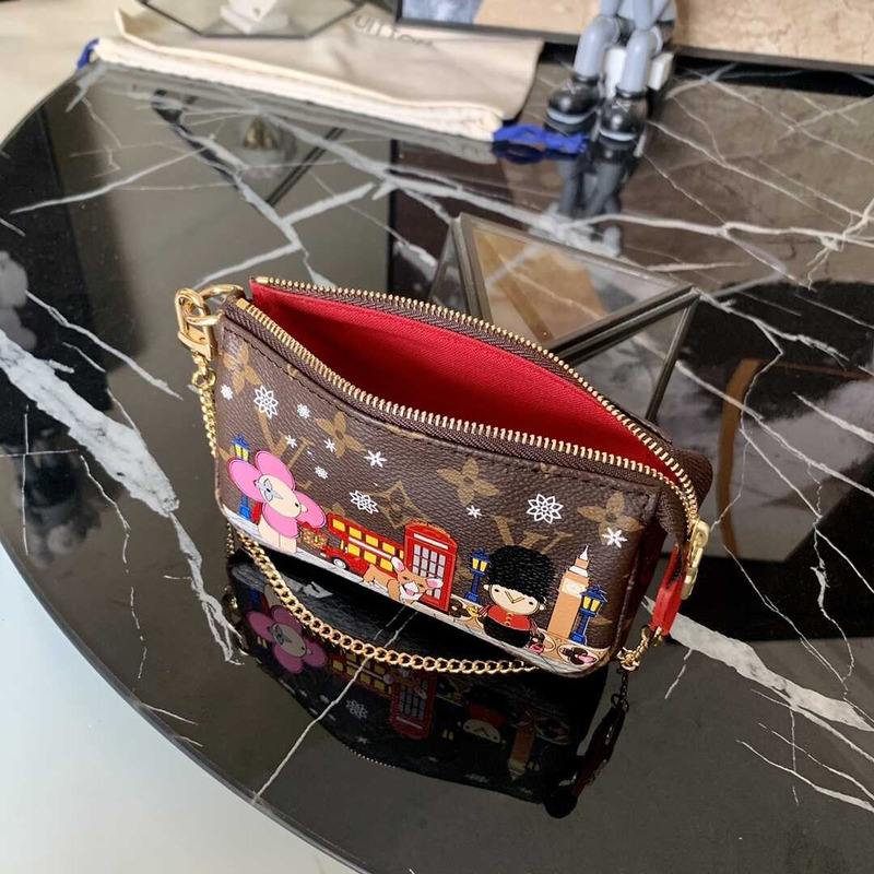 l**is v*t*n mini pochette accessoires monogram u1u1enne red