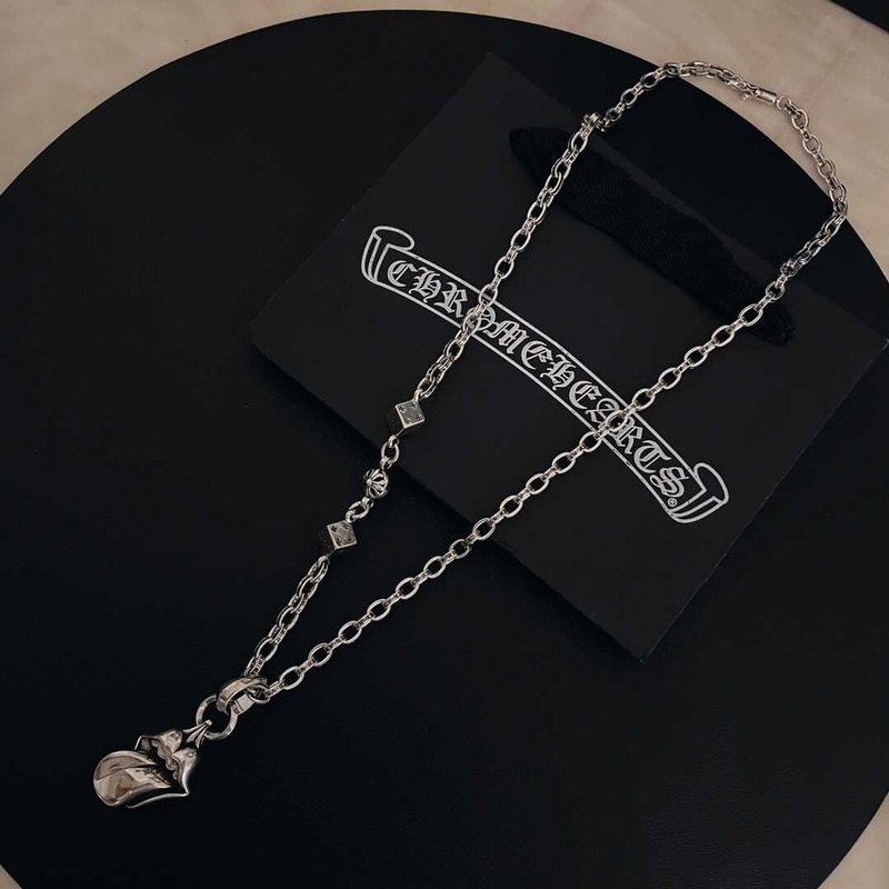 Ch*0me heart classic logo necklace