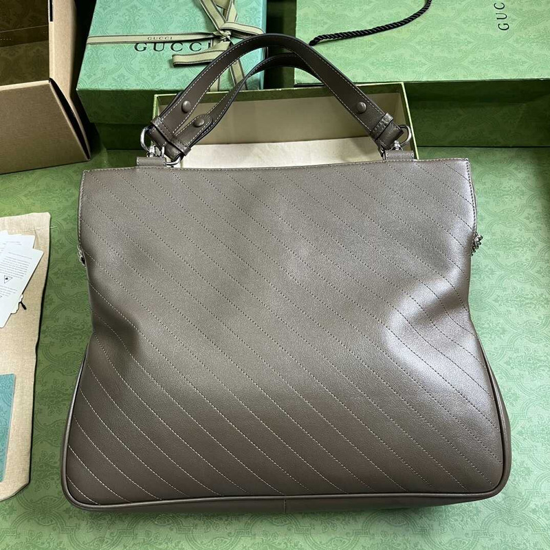 G*u*i blondie medium tote bag brown green