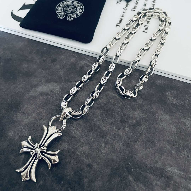 Ch*0me heart cross  necklace