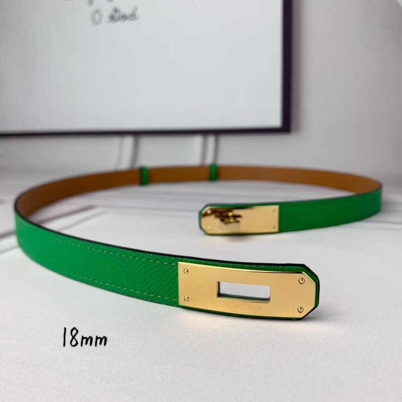 H**mes mini kelly double tour bracelet green and gold hardware