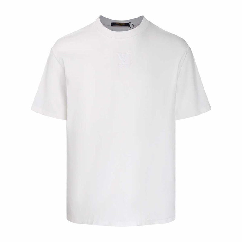 l**is V*t*n logo cotton t-shirt white