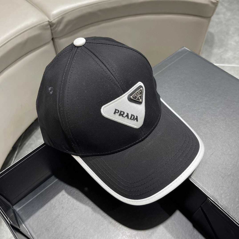 Pra*a baseball cap with logo black