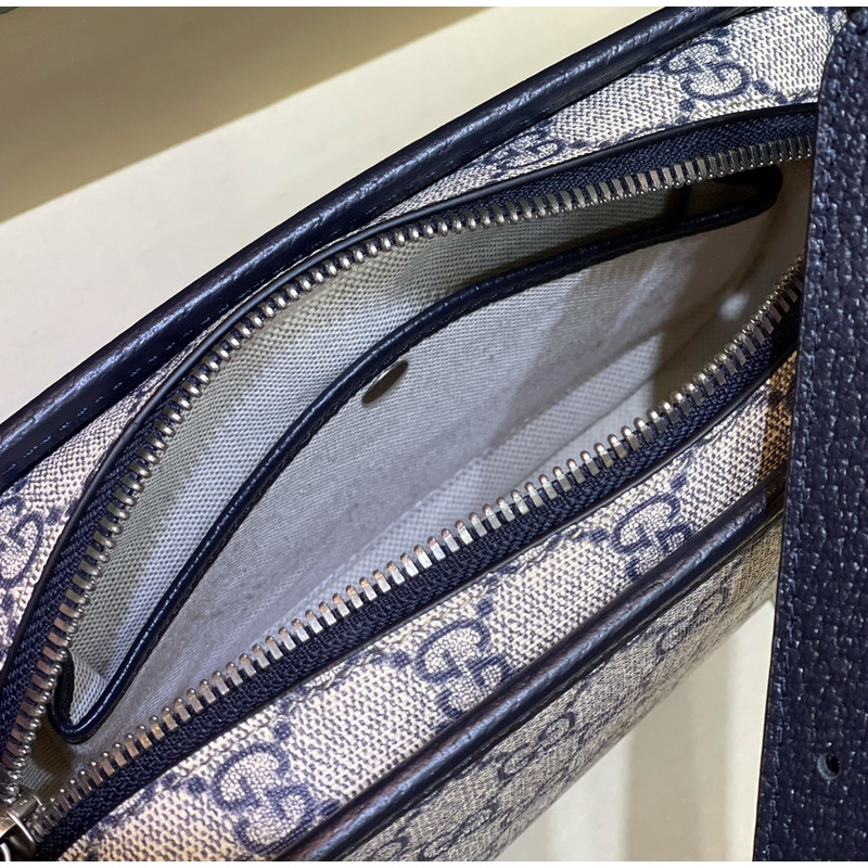 G*u*i mini bag with interlocking g dark blue