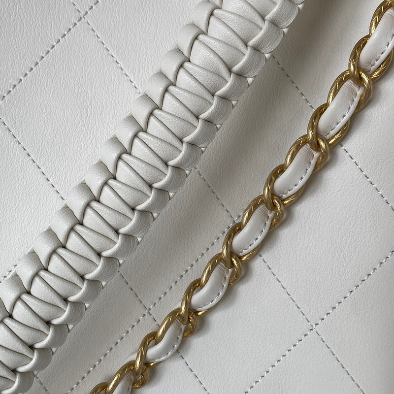 Ch*el tote bag white