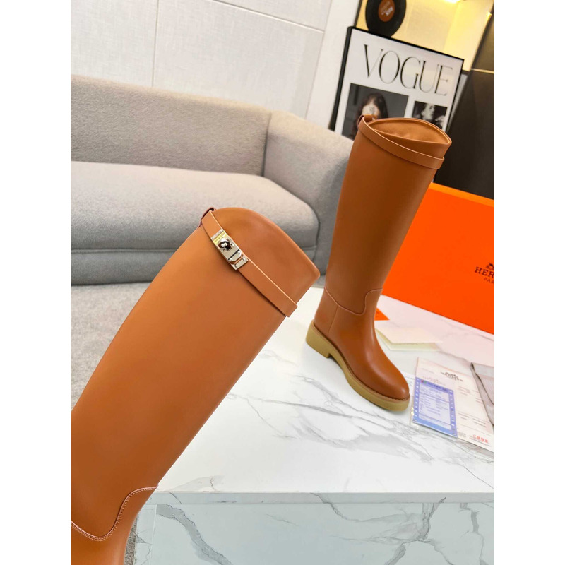 H**mes faustine boot brown