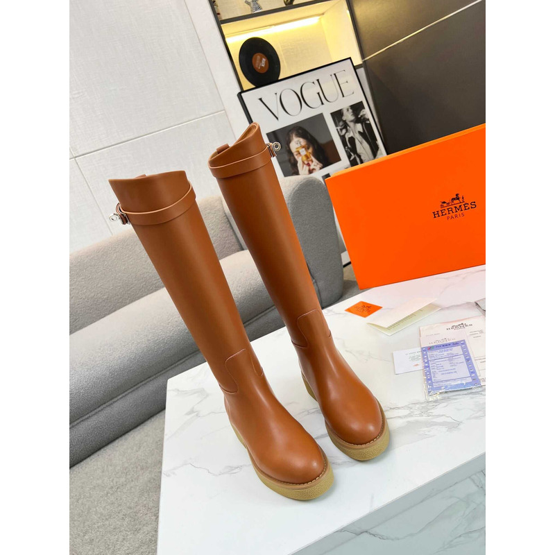 H**mes faustine boot brown
