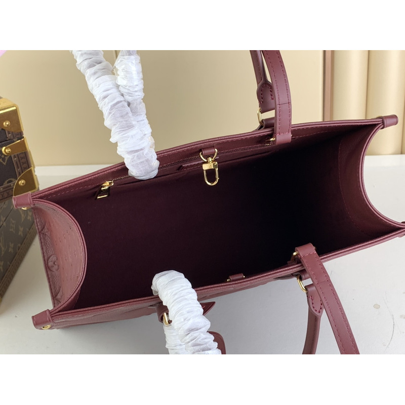l**is V*t*n onthego mm tote wine red