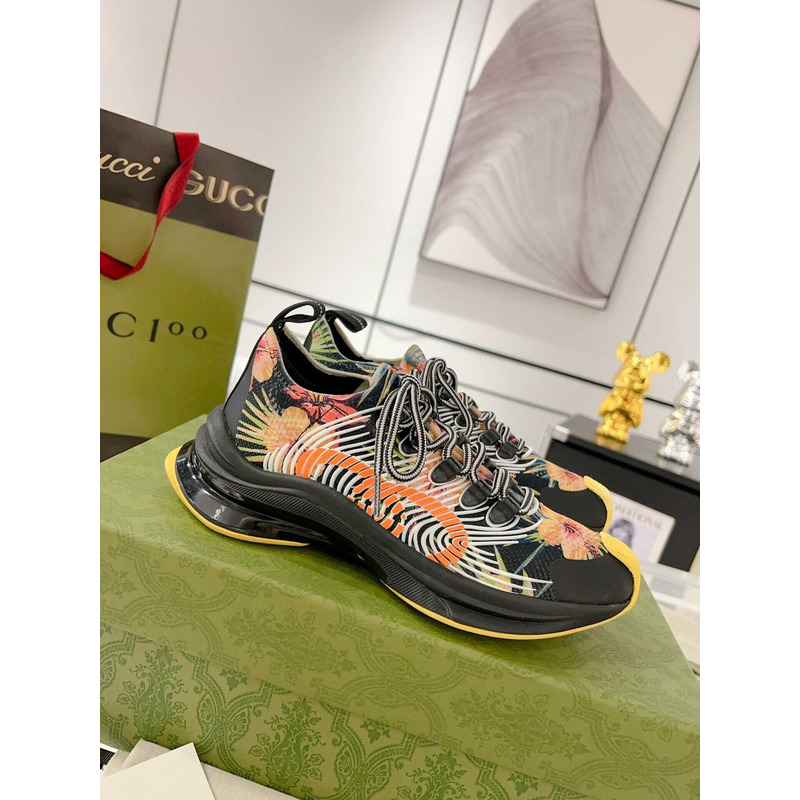 G*u*i run floral print sneakers multi